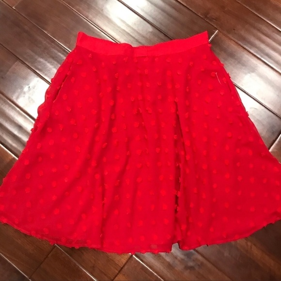 ModCloth fizzy polka dot bow waist skirt NWOT - Picture 6 of 7